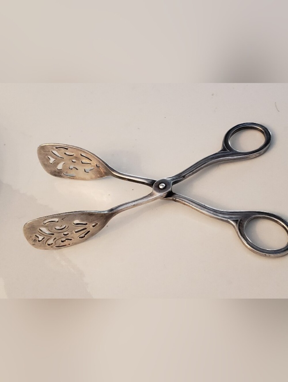 Christofle France Silverplate Tongs, Used